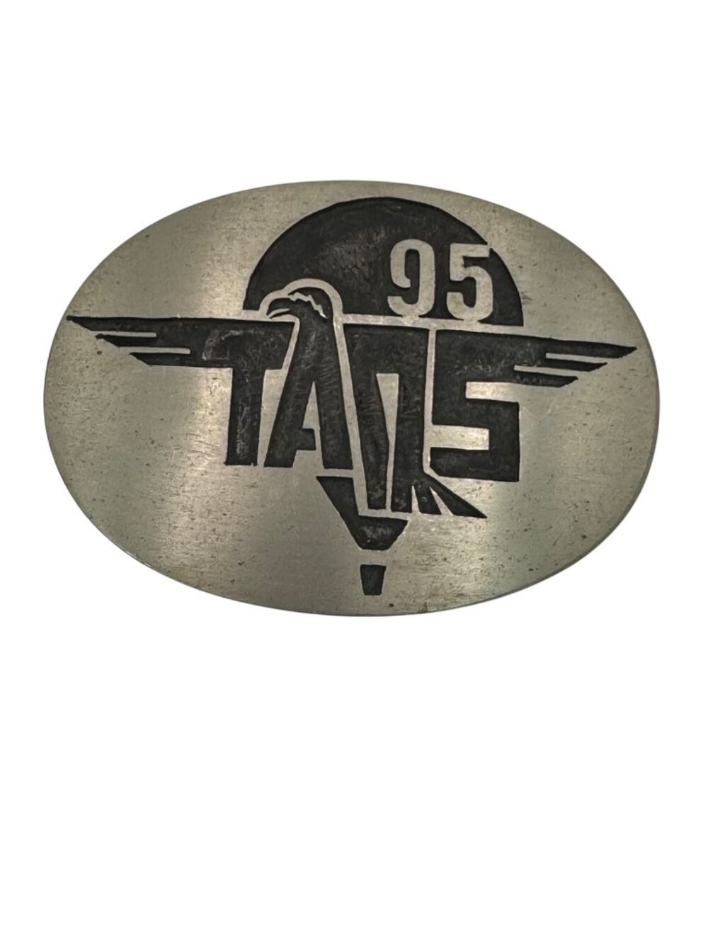 Taos 95 Limited Edition Hot Air Balloon Festival Silver Overlay Belt Buckle Hopi